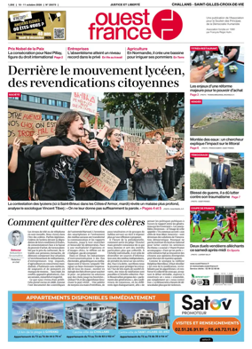 Cover of Ouest France (Challans / Saint-Gilles-Croix-de-Vie)