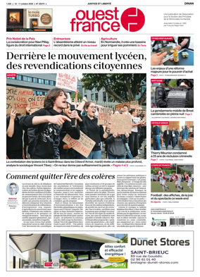 Cover of Ouest France (Dinan)