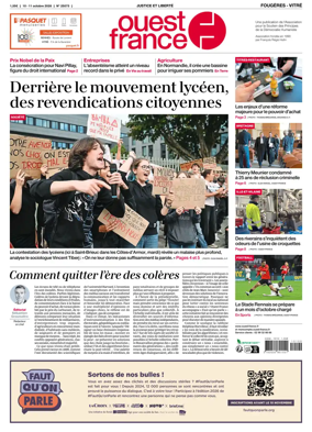 Cover of Ouest-France (Fougeres Vitre)