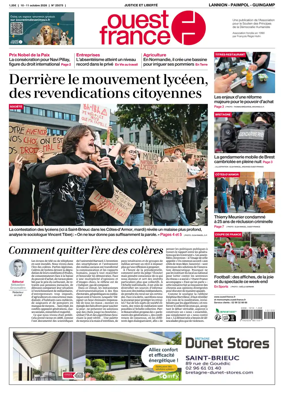 Cover of Ouest-France (Lannion / Paimpol / Guingamp)
