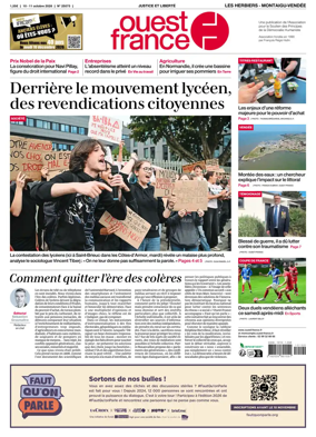 Cover of Ouest France (Les Herbiers / Montaigu)