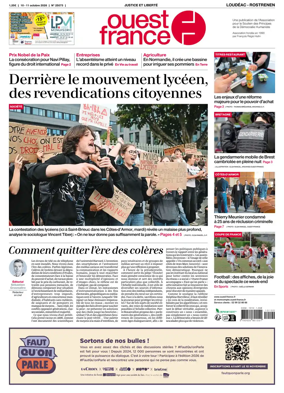 Cover of Ouest France (Loudeac / Rostrenen)