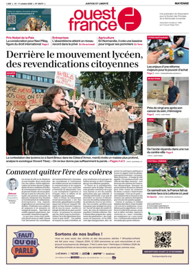 Cover of Ouest France (Mayenne)