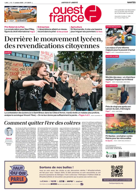 Cover of Ouest France (Nantes)