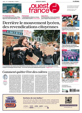 Cover of Ouest France (Ploermel)