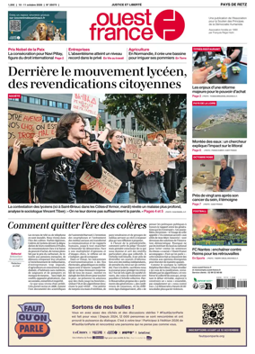 Cover of Ouest France (Pornic / Pays de Retz)