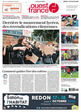 Cover of Ouest France (Redon / Pays de Vilaine)