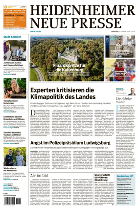 Cover of Heidenheimer Neue Presse
