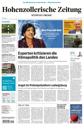 Cover of Hohenzollerische Zeitung