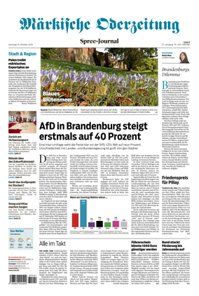 Cover of Markische Oderzeitung Spree-Journal