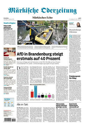 Cover of Markische Oderzeitung Strausberg