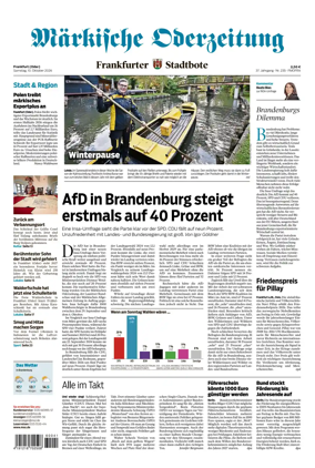 Cover of Markische Oderzeitung Frankfurt (Oder)