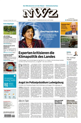 Cover of NWZ – Neue Wurttembergische Zeitung