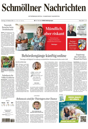 Cover of Ostthuringer Zeitung (Schmolln)