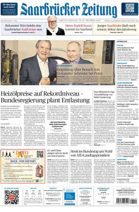 Cover of Saarbruecker Zeitung