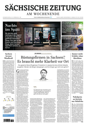 Cover of Sachsische Zeitung (Bautzen Kamenz & Bischofswerda)