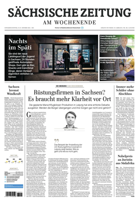 Cover of Sachsische Zeitung (Gorlitz & Niesky)
