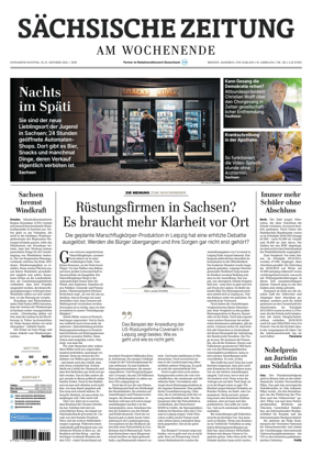 Cover of Sachsische Zeitung (Meissen Radebeul und das Elbland)