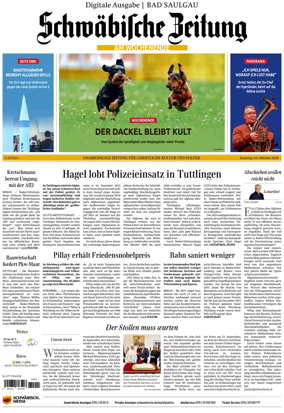 Cover of Schwabische Zeitung (Bad Saulgau)