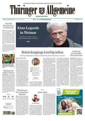 Cover of Thuringer Allgemeine (Apolda)