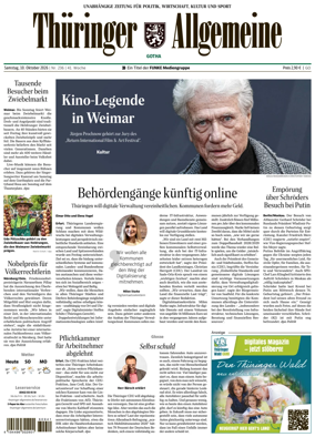 Cover of Thuringer Allgemeine (Gotha)