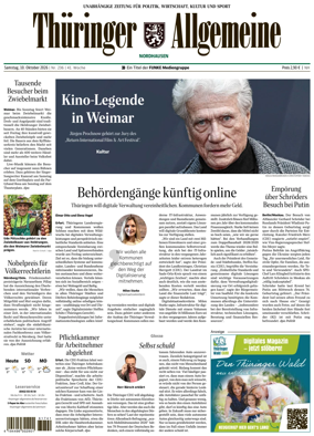 Cover of Thuringer Allgemeine (Nordhausen)