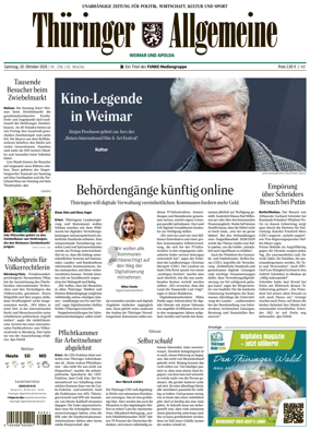 Cover of Thuringer Allgemeine (Weimar)