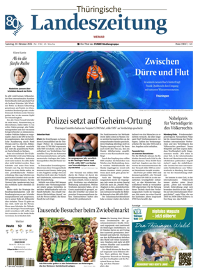 Cover of Thuringische Landeszeitung (Weimar)