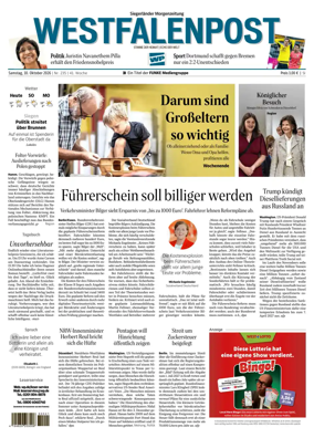Cover of Westfalenpost (Siegen)