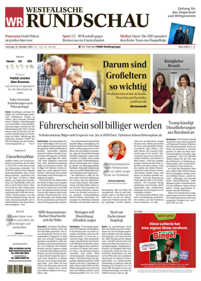 Cover of Westfalische Rundschau (Siegen)