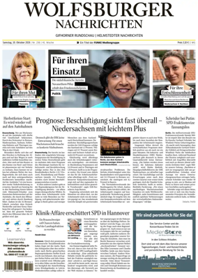 Cover of Wolfsburger Nachrichten (Wolfsburg-Gifhorn)