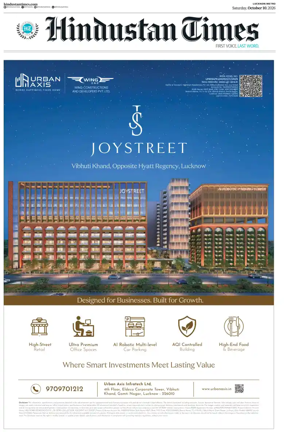 Cover of Hindustan Times (Lucknow)
