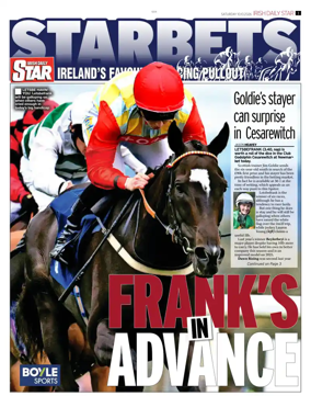 Cover of Irish Daily Star - Starbets