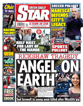 Cover of Irish Daily Star