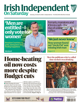 Cover of Irish Independent