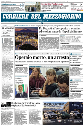 Cover of Corriere del Mezzogiorno (Campania)