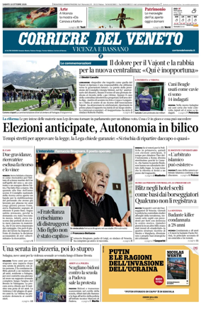 Cover of Corriere del Veneto (Vicenza e Bassano)