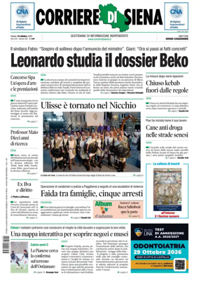Cover of Corriere di Siena