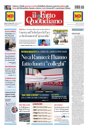 Cover of Il Fatto Quotidiano