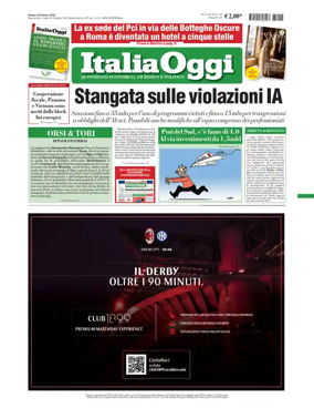 Cover of ItaliaOggi