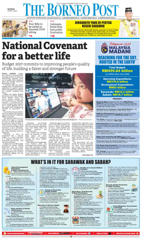 Cover of The Borneo Post (Sarawak)