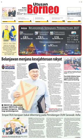 Cover of Utusan Borneo (Sarawak)