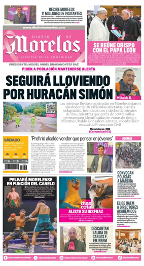 Cover of Diario de Morelos