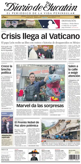 Cover of Diario de Yucatan