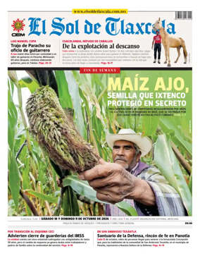 Cover of El Sol de Tlaxcala