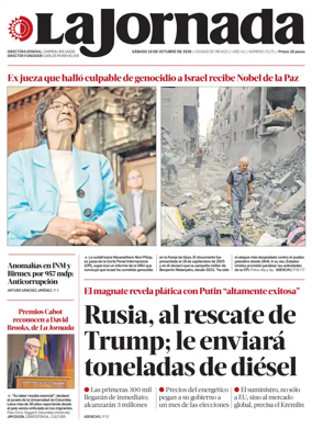 Cover of La Jornada