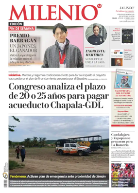 Cover of Milenio Jalisco