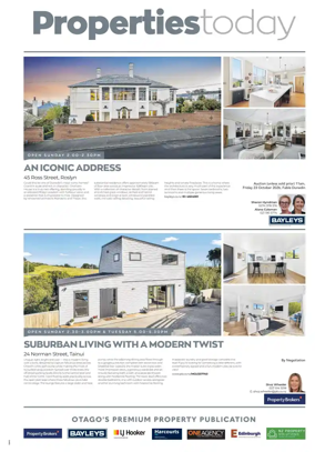 Cover of Otago Daily Times-Property Today
