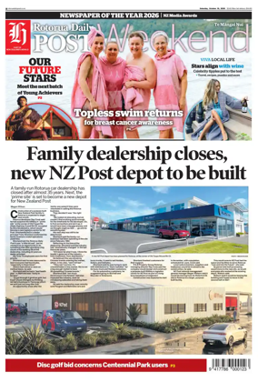 Cover of Rotorua Daily Post