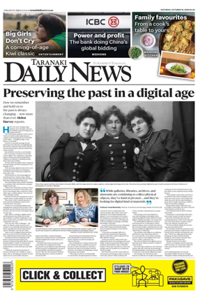 Cover of Taranaki Daily News